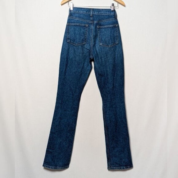 REFORMATION Cindy Bootleg / Peyton Flare Wide Leg Jeans La Jolla Blue 24 - Picture 7 of 11